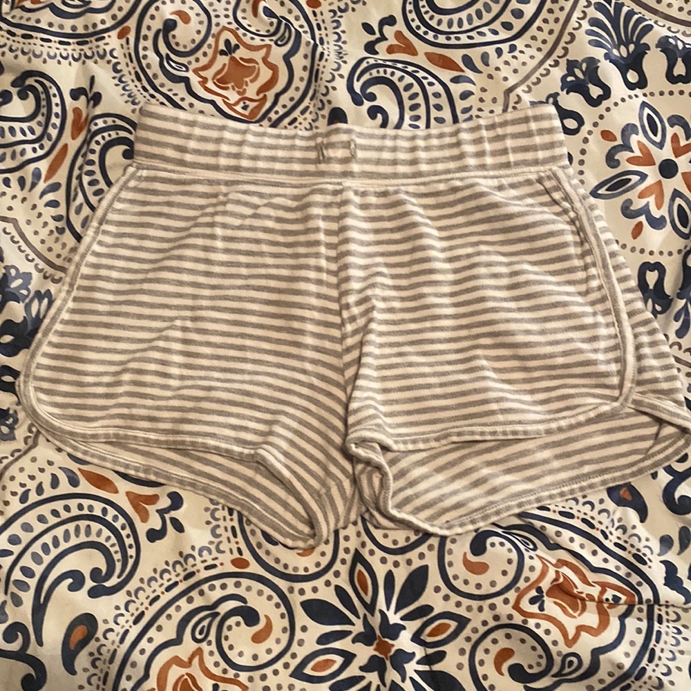 Gray and white, kids shorts